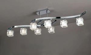 Потолочная люстра Mantra Cuadrax 0951 MANTRA ДИЗАЙНЕРСКИЕ, CUADRAX CHROME 058183 Хром