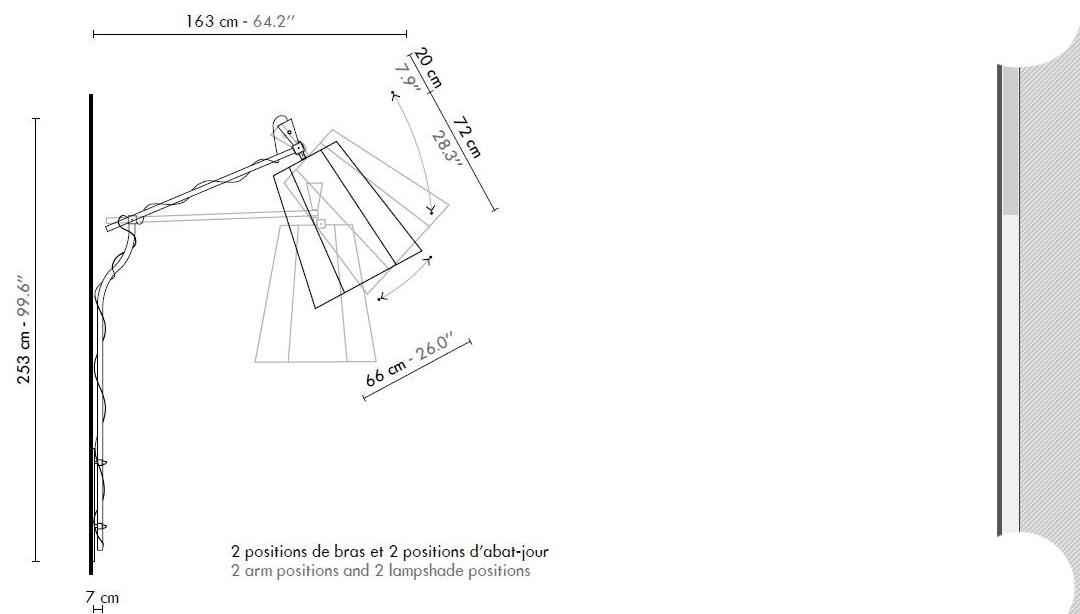 designheure Регулируемый настенный светильник Luxiole Lm223xxllmo - Вид №4