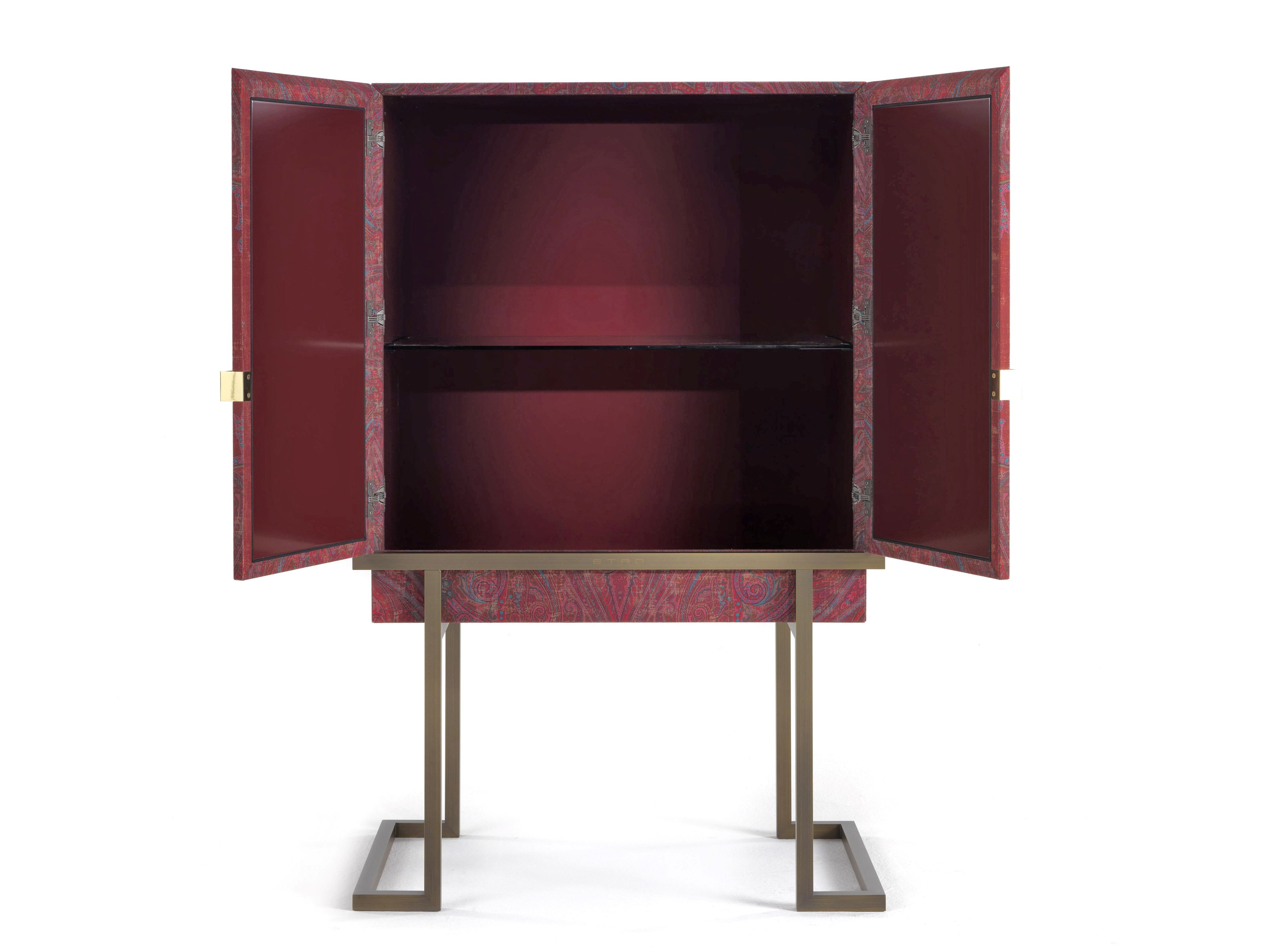 Шкаф с распашными дверцами из металла и ткани ETRO Home Interiors Калькутта ARCH-00125725 - Вид №1