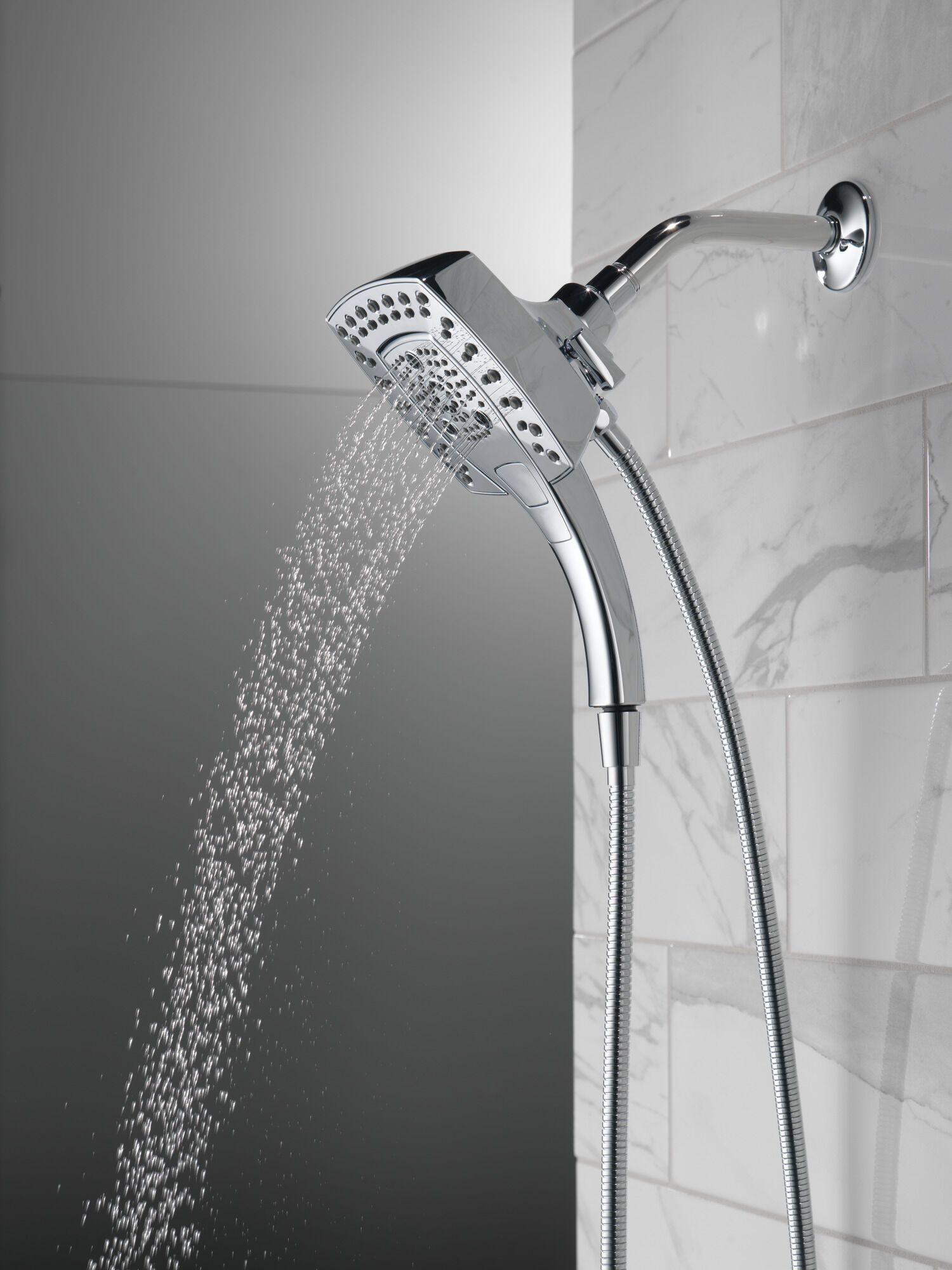 58474 H2Okinetic® In2ition® Душ два в одном с 5 настройками Delta Faucet Universal Showering Хром  - Вид №15