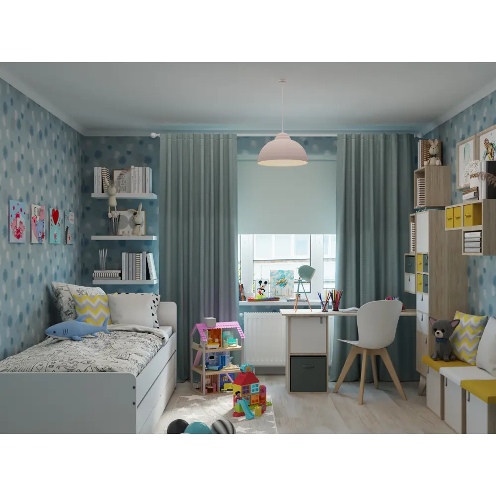 Стеллаж КУБ 4 секции 36х139х32 см ЛДСП цвет дуб Santreyd STLM-2054557 - Вид №5