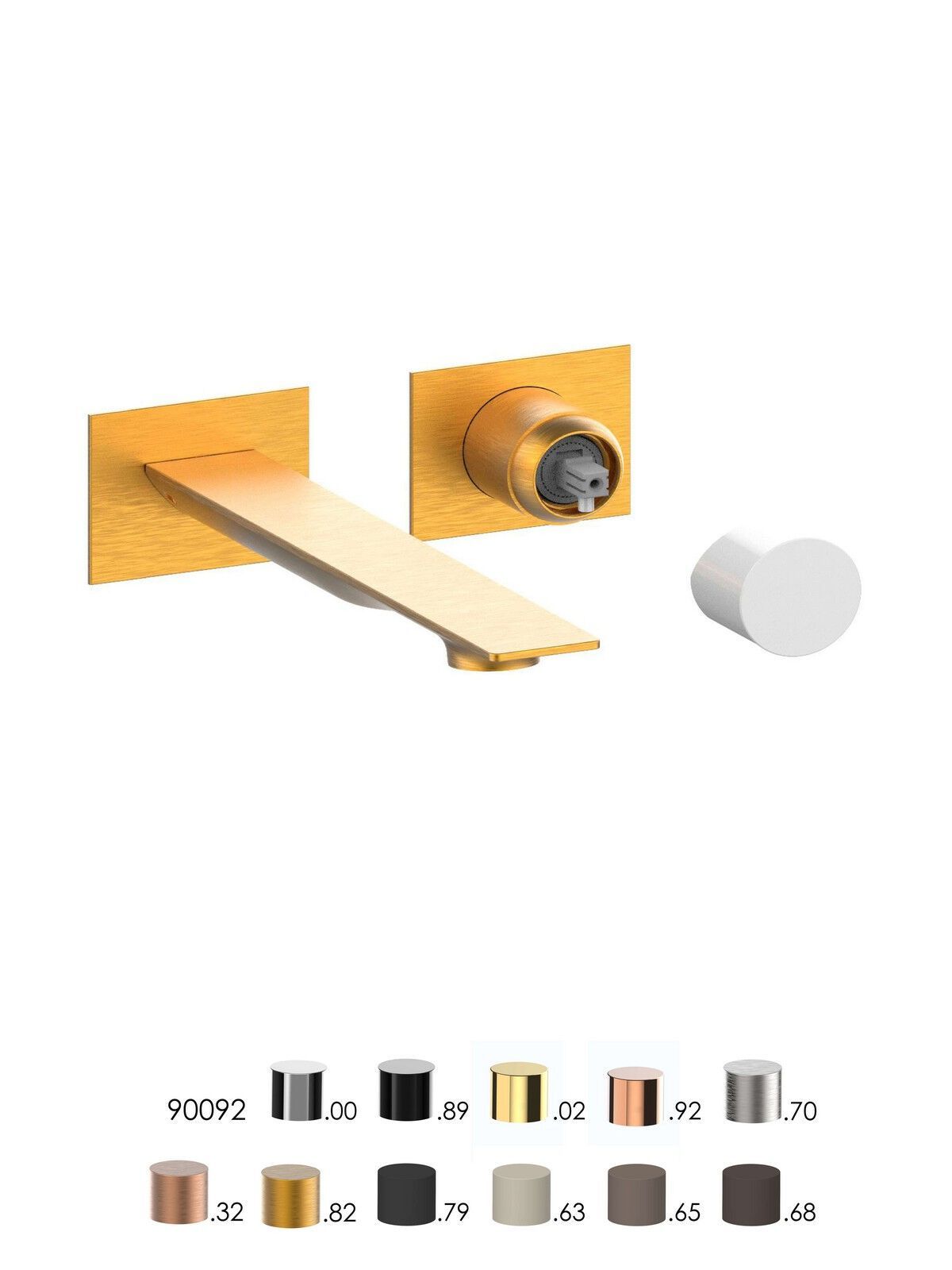 Однорычажный смеситель для раковины с 2 отверстиями и ограничителем расхода Rubinetterie Frattini Narciso S ARCH-00003602 - Вид №5