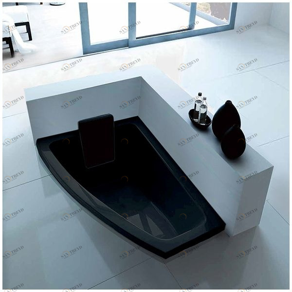 Ванна чёрная Gruppo treesse Asyx V8260-C-SX VINV8260CSX