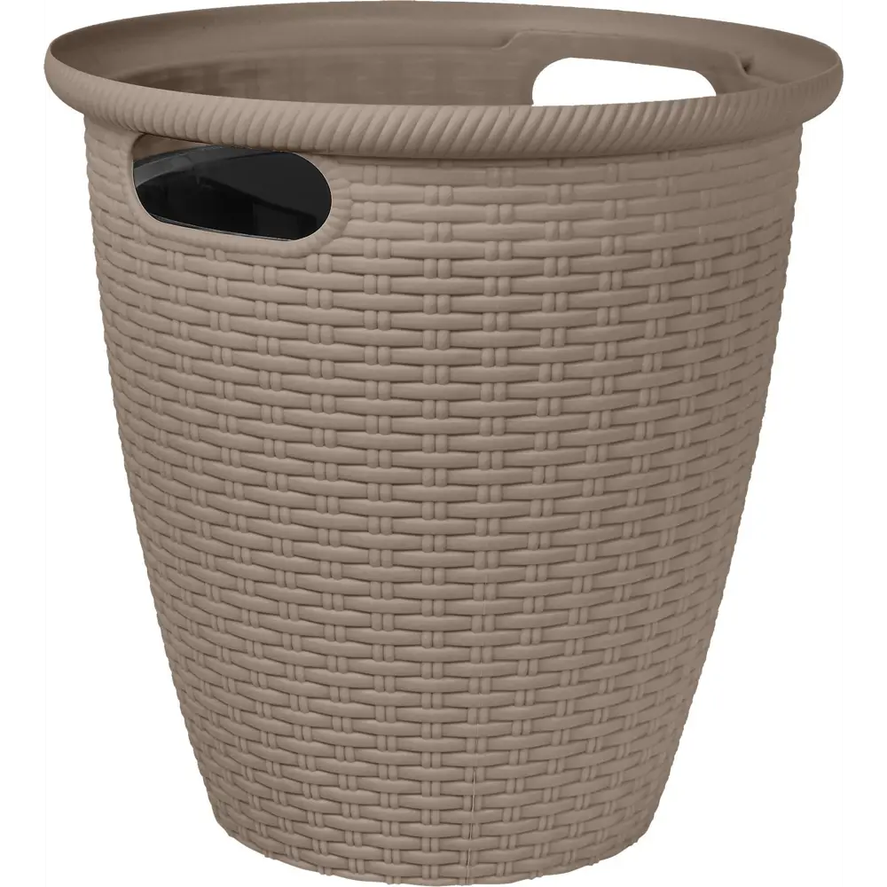 Кашпо для цветов Ingreen Rattan ø47 h47 см v50 л пластик французский платан STLM-2082568
