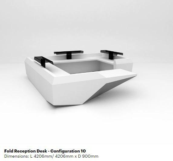 Isomi Стойка администратора для модульного офиса из твердой поверхности Fold sun-id-1442042 - Вид №11