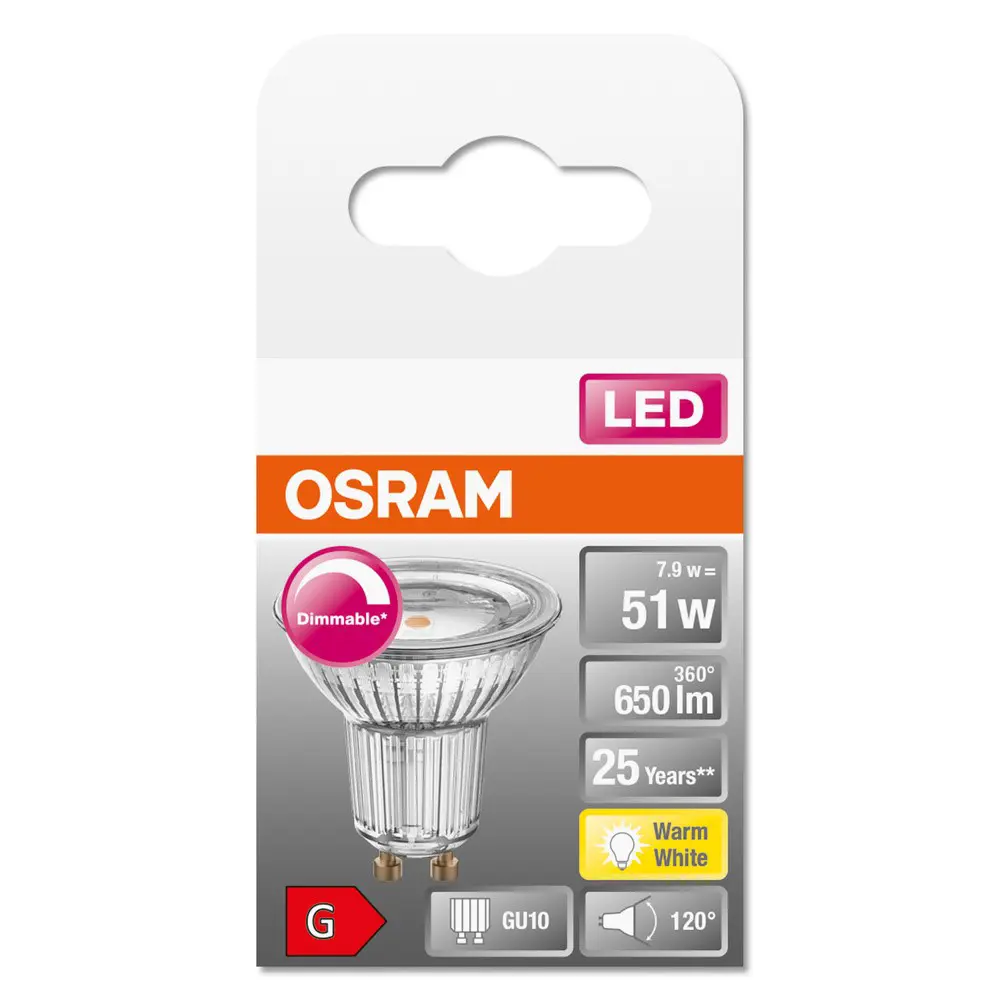Лампа светодиодная Osram диммируемая GU10 8.3 Вт/927 575 Лм STLM-2077621 - Вид №3
