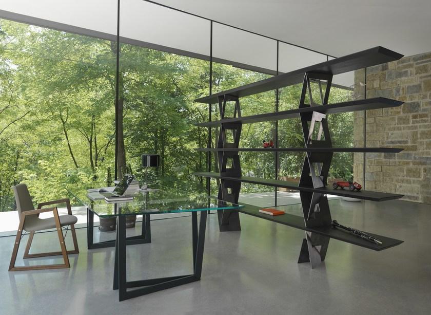 Casamania & Horm Прямоугольный стол из металла и стекла Quadror™ sun-id-1499047 - Вид №3