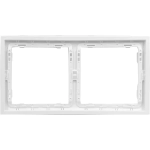 Рамка для розеток MIRKL Grace 2 поста белая 89393860