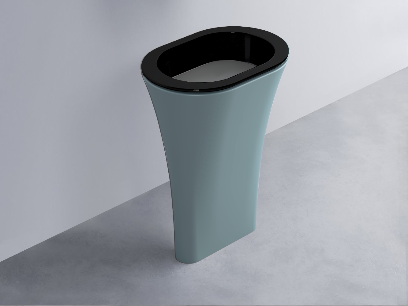 AMLA65-N+AMPILO-CM+AMCOLO-PL Раковина Amedeo Ovale отдельностоящая cielo Enjoy + Amedeo Ceramica Cielo