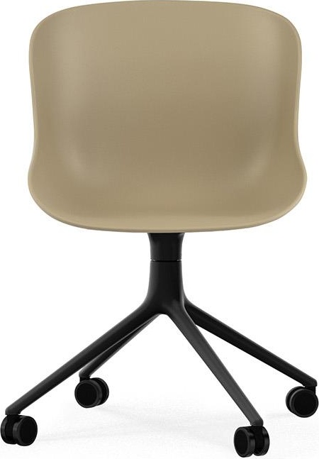 604577 Кресло Swivel 4W Black Aluminium / Sand Normann Copenhagen Hyg  - Вид №1