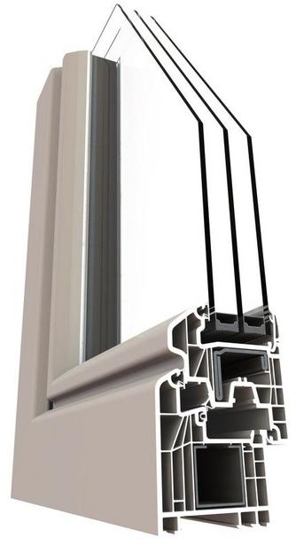 ALPHACAN Окно с терморазрывом из пвх с тройным остеклением sun-id-1368384 - Вид №2