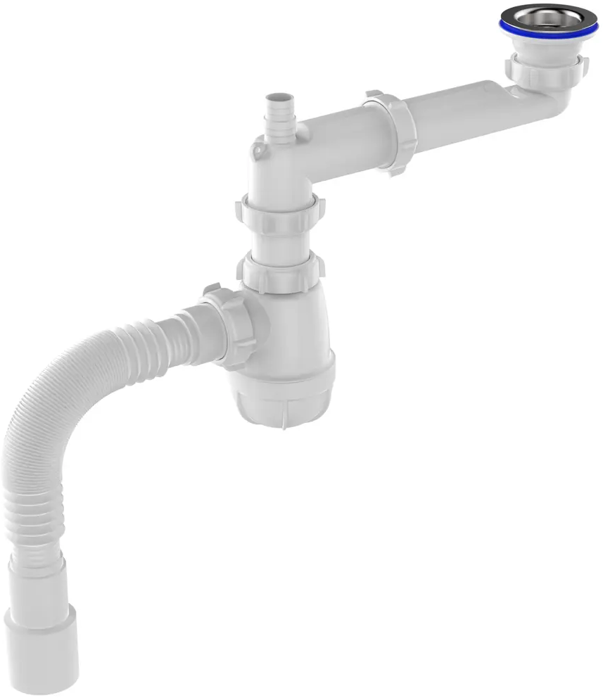 Сифон Equation для раковины поворотный с выпуском 50 мм 89209836