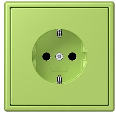 JUNG Пластиковая электрическая розетка Ls 990 les couleurs® le corbusier sun-id-1370154 - Вид №36