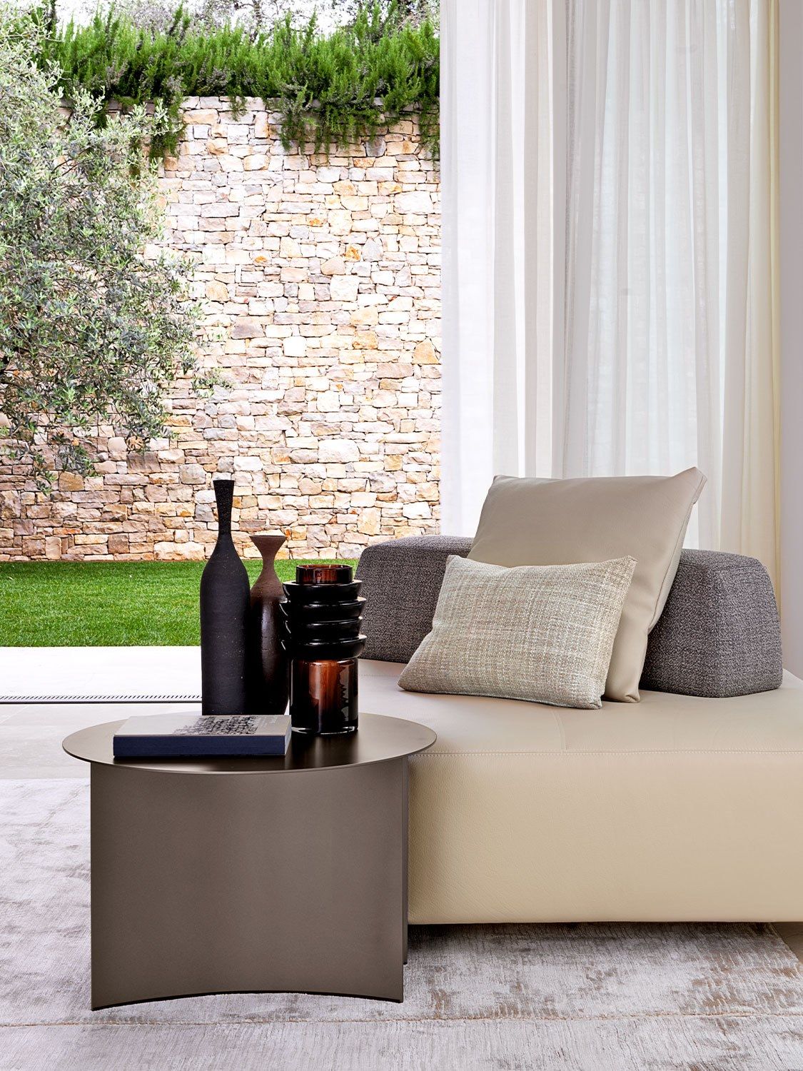 Круглый металлический журнальный столик Flou Pierre ARCH-00127357 - Вид №6