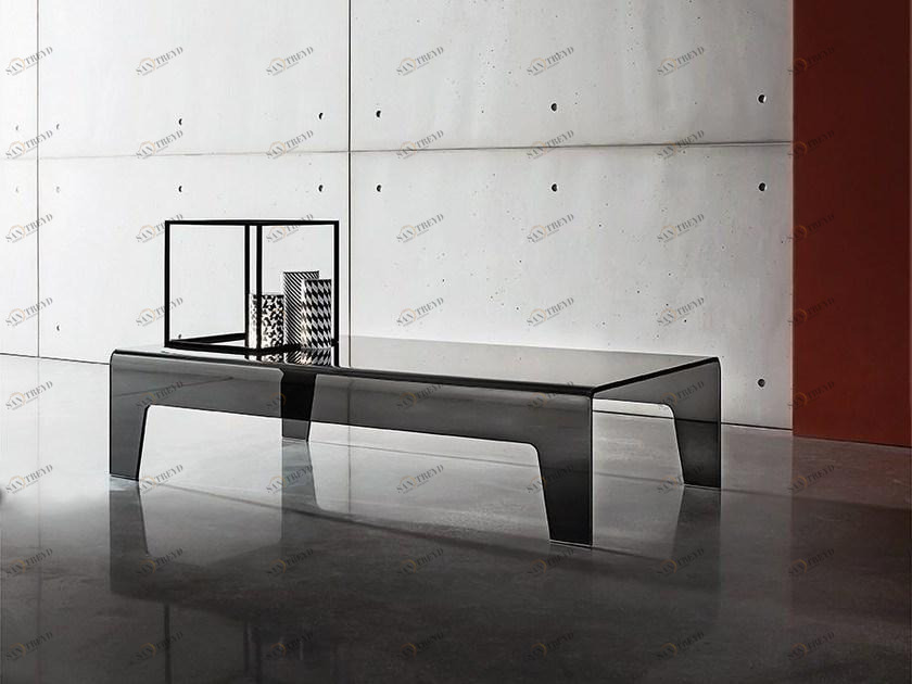 Sovet italia Низкий прямоугольный журнальный столик из стекла Frog sun-id-1400928