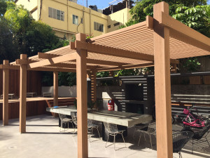 Композитная деревянная пергола