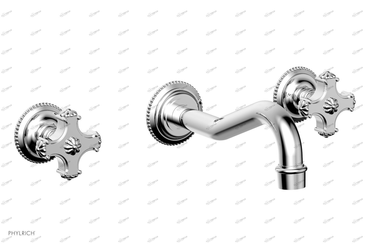 Смеситель для ванны MARVELLE Phylrich  162-56-026 Хромированный 