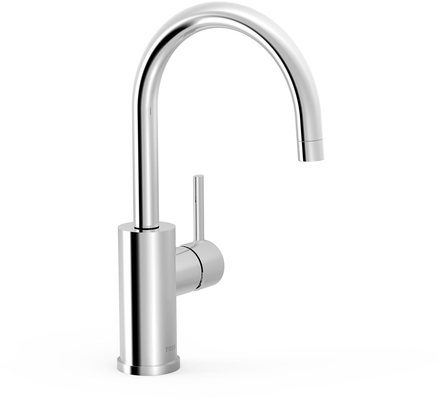 Смеситель для раковины LEX-ALP с одной ручкой и боковой ручкой-20340301 TRES