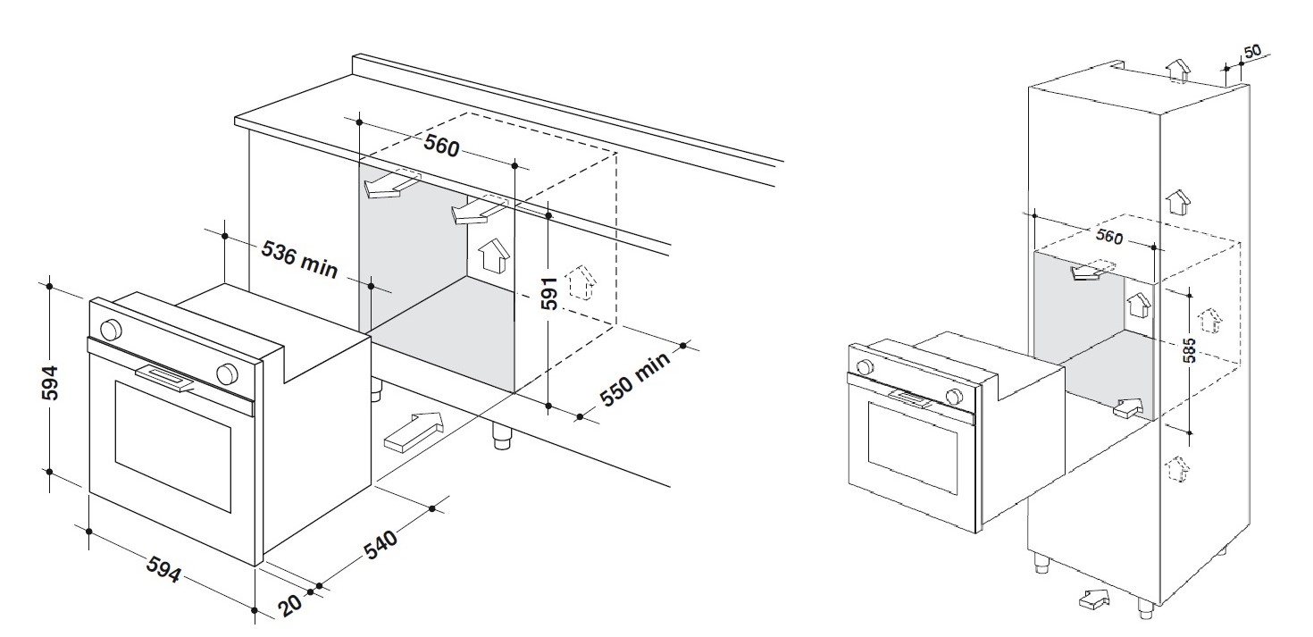 9080893 Электрический духовой шкаф DeLonghi DEO 745 BB NARA белый STDN-0126435 - Вид №7