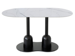 Овальный мраморный стол