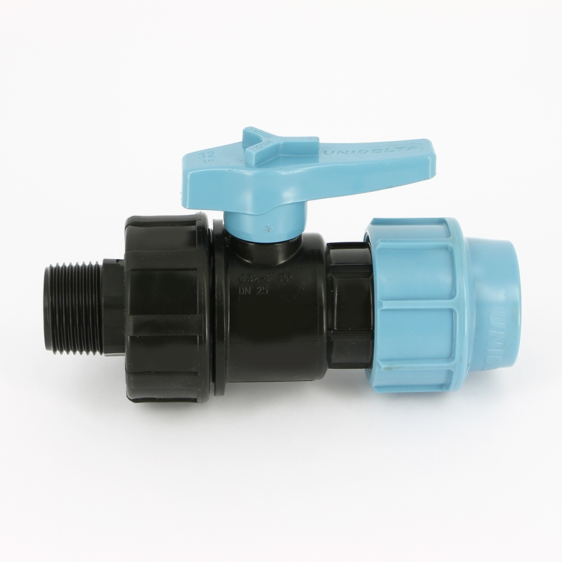 Кран обжим-Н Unidelta 32 х 1" для труб ПНД полипропилен PP-B 1072032004001