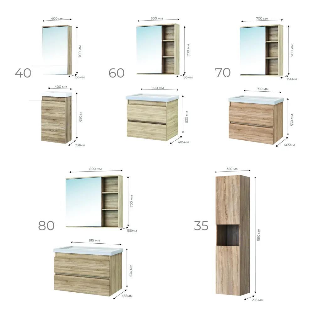 Зеркальный шкаф Vigo Matteo для ванной с системой хранения 83404375 STLM-0040955 - Вид №6