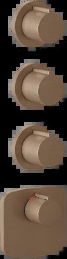 Смеситель для душа 43236 708 Gessi Ventaglio МЕДНЫЙ МАТОВЫЙ PVD