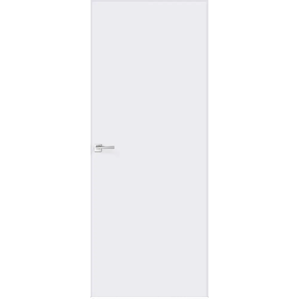 Дверь межкомнатная глухая Invisible 60x200 см левая обратного открывания под покраску (с замком) 85599869 STLM-2008982 VELLDORIS 