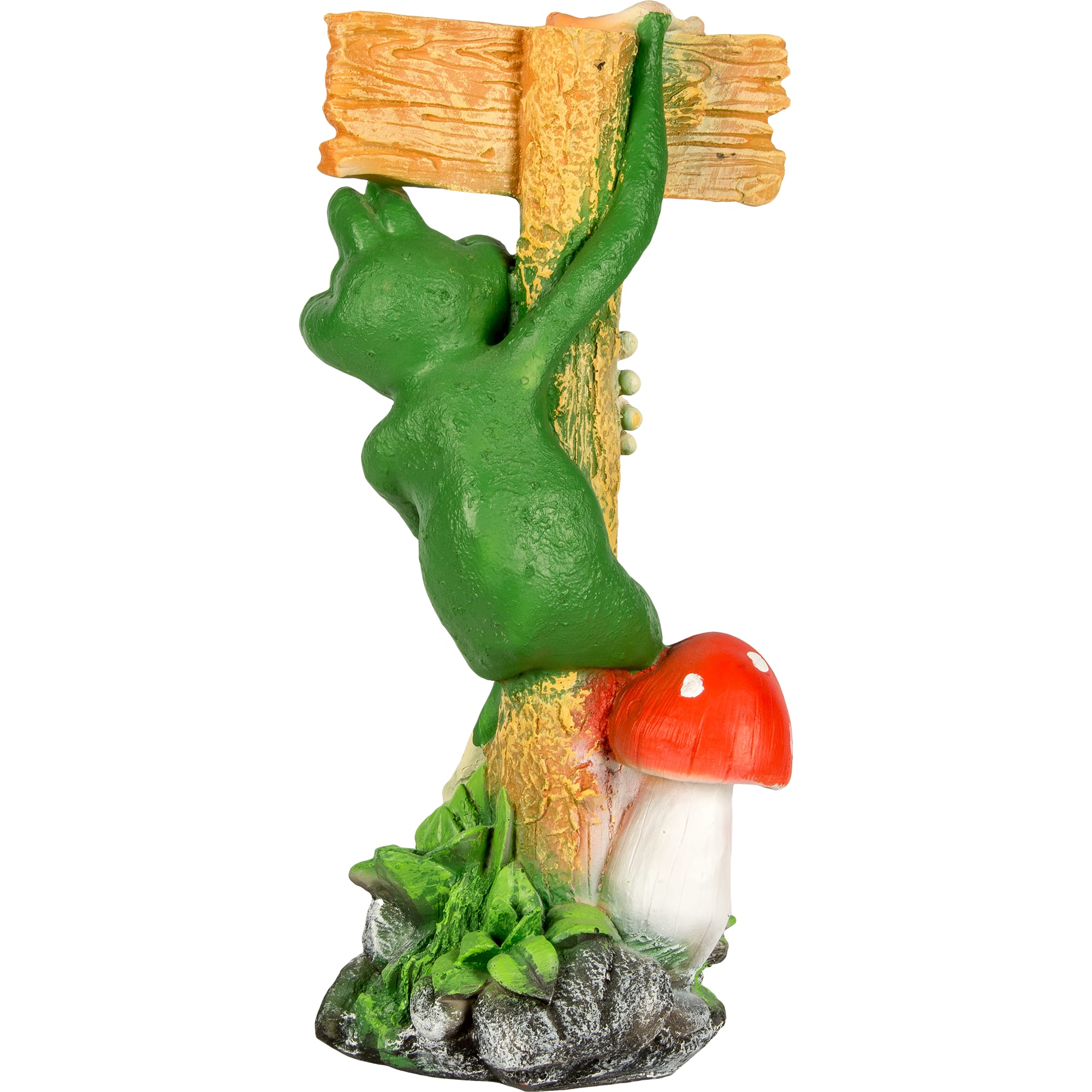 82199703 Фигура садовая «Лягушка с табличкой Привет» высота 50 см Santreyd  - Вид №1