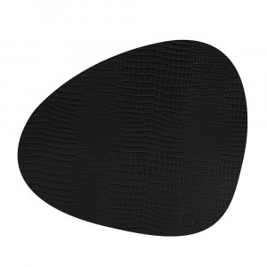 5711590030753 black подстановочная салфетка фигурная 37x44 см UMAGE CROCO