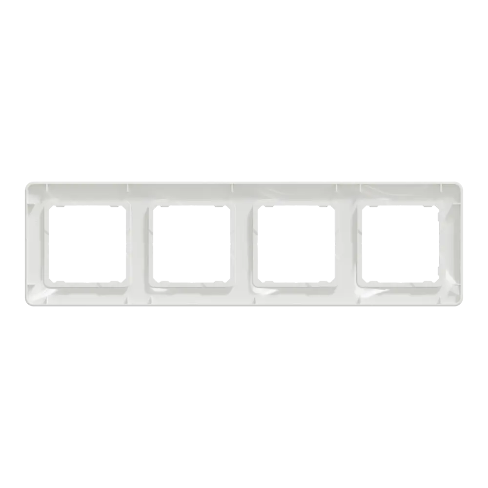 Рамка для розеток и выключателей Systeme Electric Sedna Design 4 поста, цвет белый STLM-2091553 - Вид №2