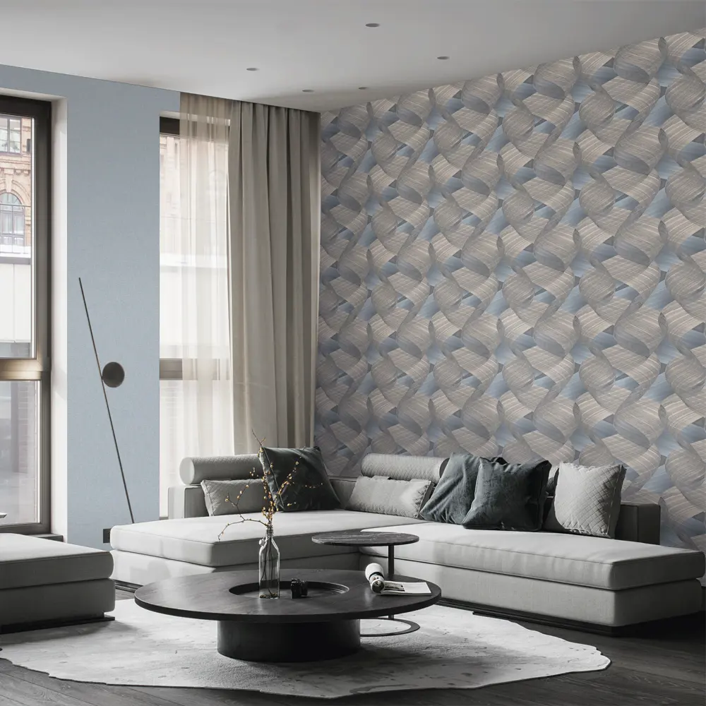 Обои флизелиновые Erismann Fusion синие 1.06 м 60114-15 STLM-2101053 - Вид №3