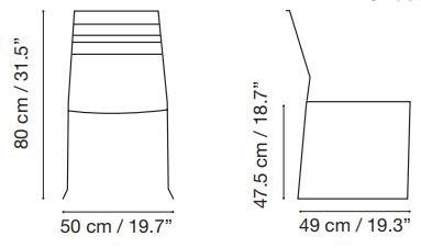 iSimar Садовый стул из стали Portofino 8001 - Вид №8