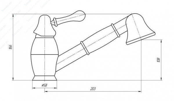 Смеситель MIGLIORE Maya BN.CUC-8995.RA для кухни - медь ml.CUC-8995.RA - Вид №3