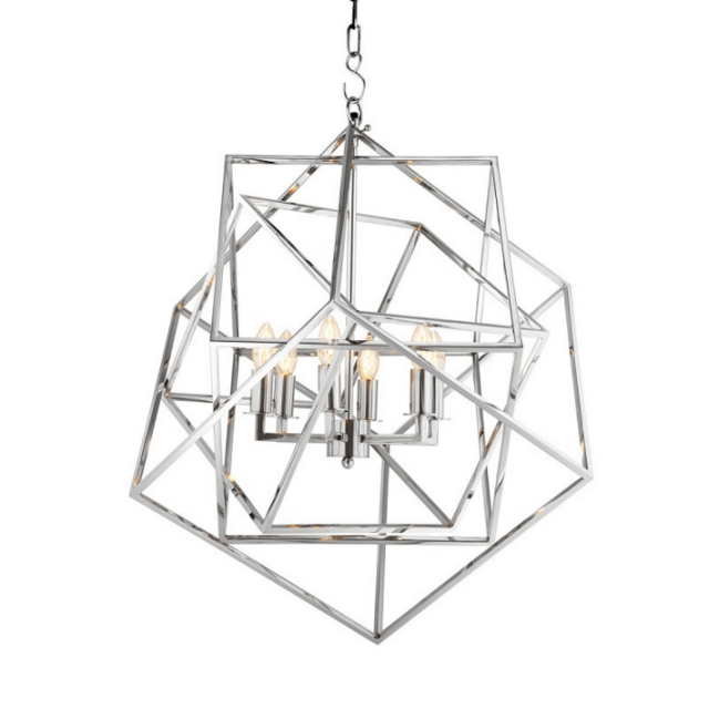 Фонарь Matrix от Eichholtz Хром 109674 EICHHOLTZ ДИЗАЙНЕРСКИЕ, EICHHOLTZ 060615 Хром  - Вид №1