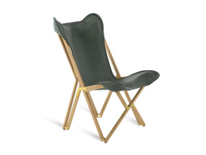 Кожаный складной садовый стул