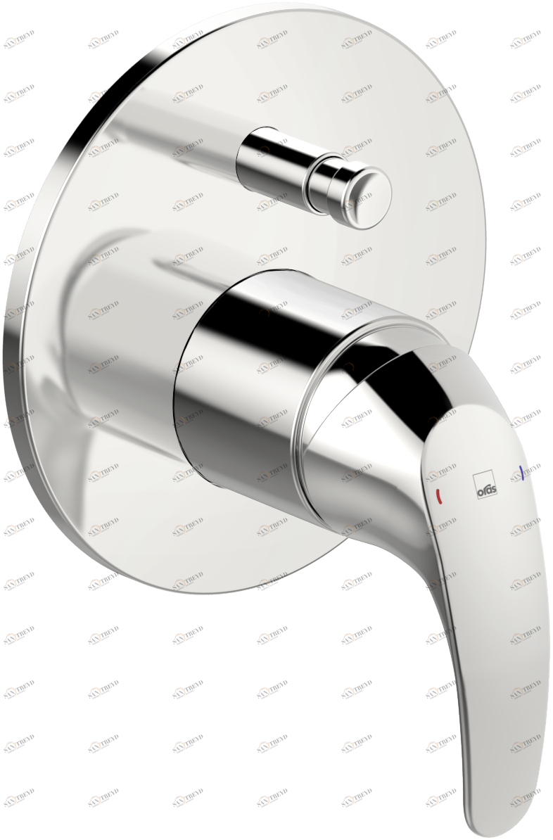 Oras 1484 Панель смесителя для ванны и душа 1484 Polara Хром 