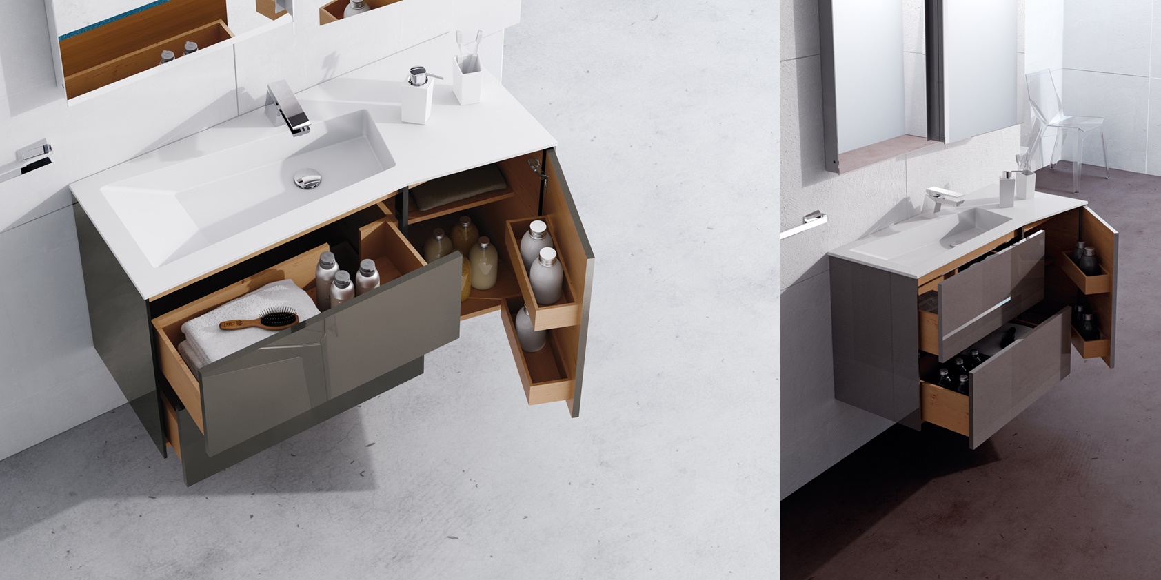 Sonia Комплект мебели для ванной 4 FRACTAL FRACTAL4 - Вид №1