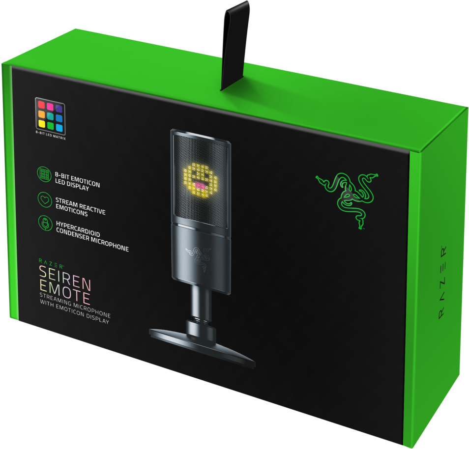 RZ19-03060100-R3M1 seiren emote – microphone with emoticons - frml packaging Razer Santreyd  - Вид №5