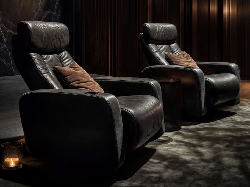 Кожаное кресло для домашнего кинотеатра Wayne Enterprises Home Collection WE-155 ARCH-00011616