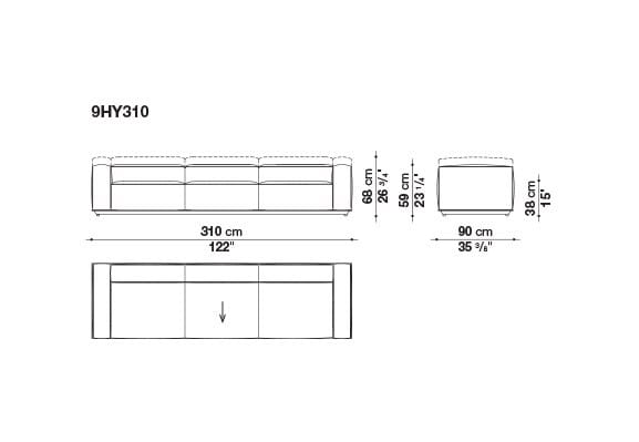 Ткань сад диван B&B Italia Outdoor HYBRID ARCH-00117020 - Вид №10