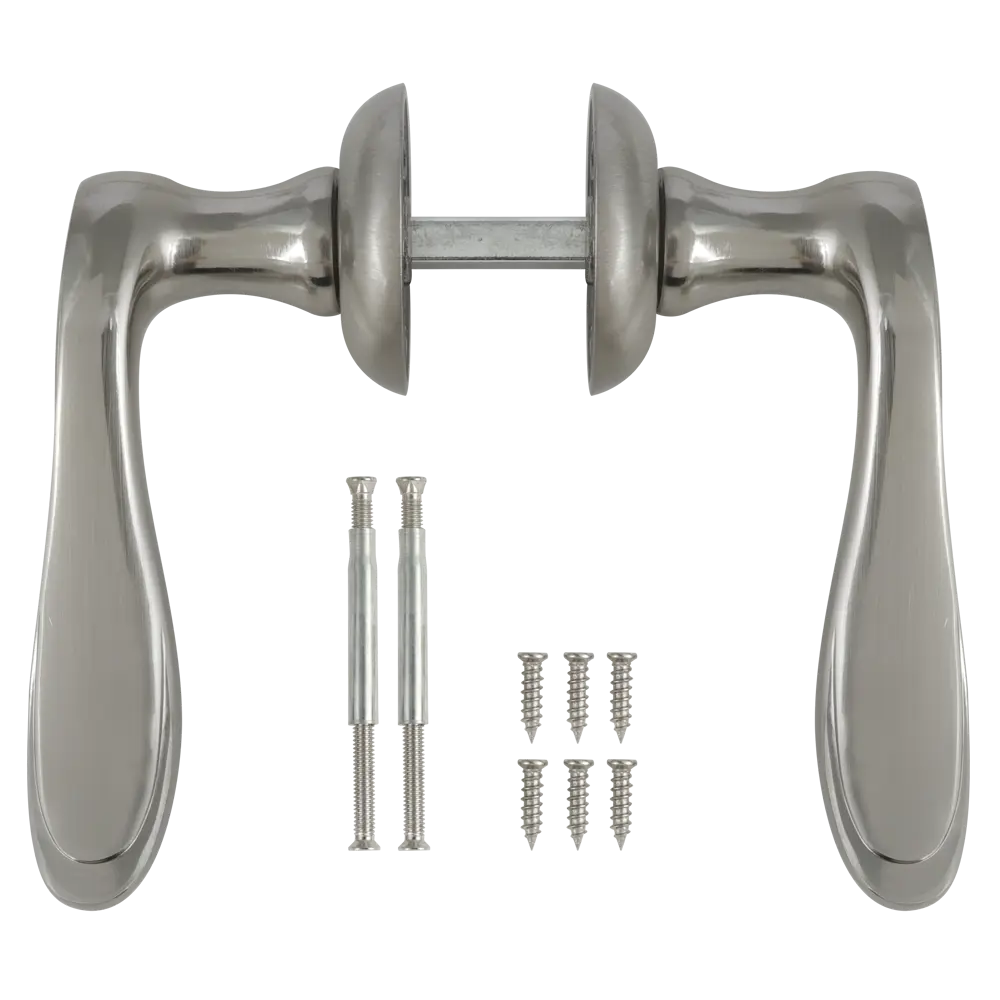 Дверные ручки EDSON EDS-12H-R1 в стильном никелевом исполнении 85168617 STLM-0059343 - Вид №1