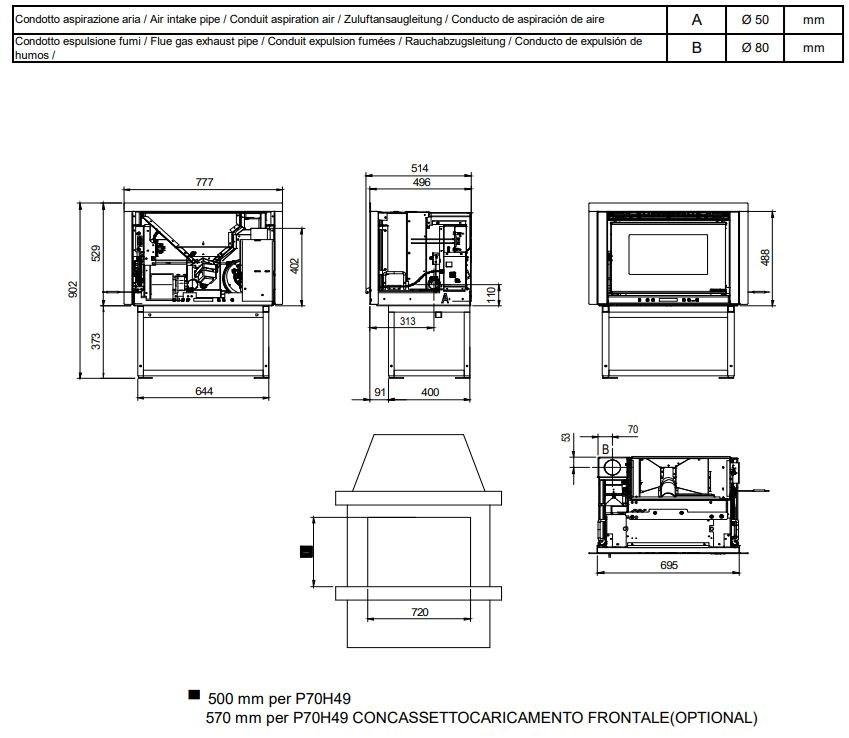 LA NORDICA EXTRAFLAME Вставка для пеллетных каминов sun-id-1371262 - Вид №2