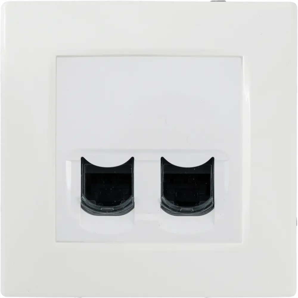 Розетка компьютерная двойная RJ45 категория 6 UTP - Legrand Etika - белый 82499674 STLM-2183993 - Вид №3