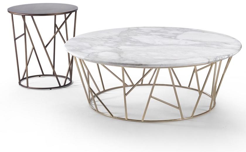 Marelli Круглый журнальный столик из мрамора Twig sun-id-1466681 - Вид №1