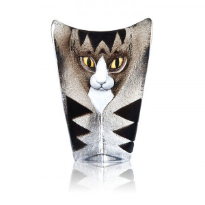 34220 Скульптура "Кошка" (большая), коричневая/серая, 135/195 мм. Maleras