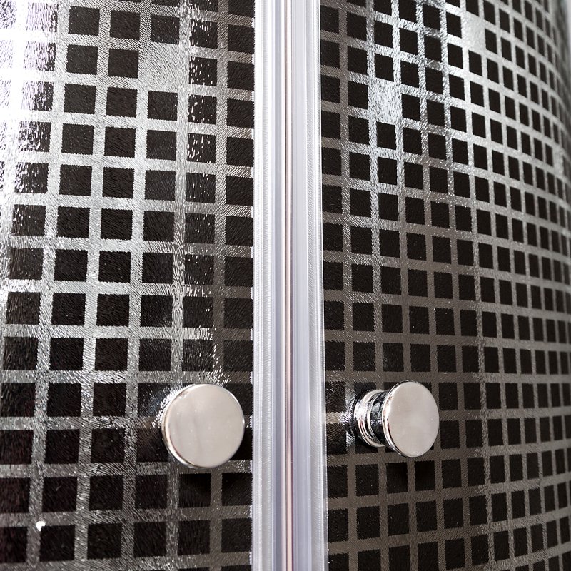 D90 Душевая кабина DETO Серия D L 801 с гидромассажем BLACK - Вид №9