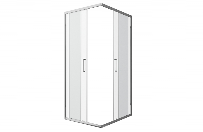Душевое ограждение (без поддона), две раздвижные двери LINE BS090.2202A bravat - Вид №3