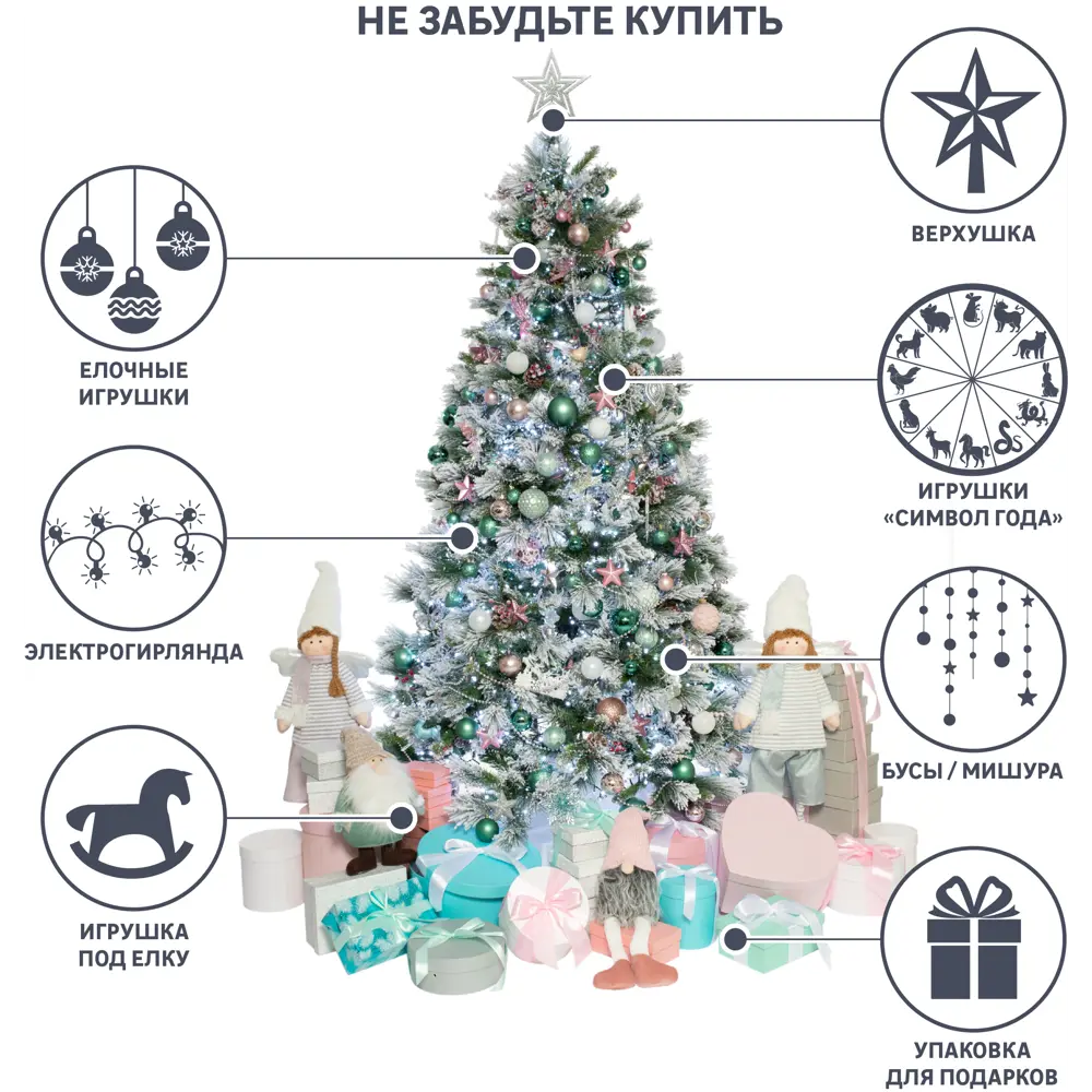85023804 Ель новогодняя искусственная Добрая елка 1.5 м STLM-1386683 BEATREES  - Вид №8