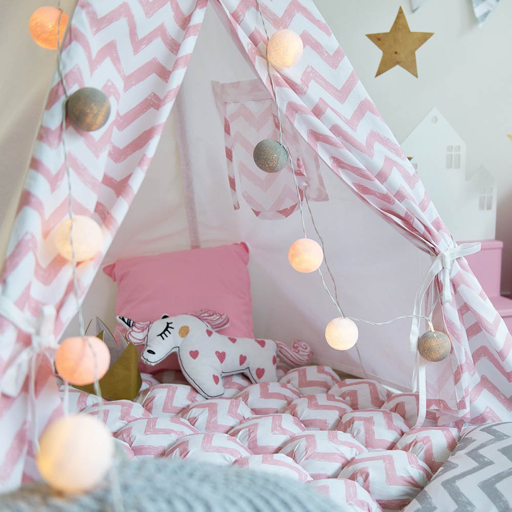 Вигвам Pink Zigzag с окном,карманом и флажками VAMVIGVAM PINK ZIGZAG 281529 Розовый Santreyd  - Вид №6